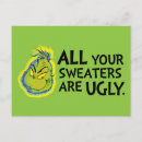 Recherche de snarky cartes postales Rétro vintage grinch classique