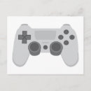 Recherche de jeux vidéo cartes postales Manette