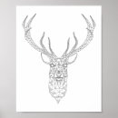 Zoek naar geometrisch hert posters Minimalistisch