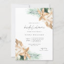 Zoek naar tropical bridal shower uitnodigingen Groen en goud