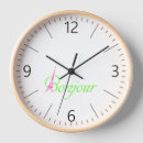 Recherche de francais horloges Bonjour