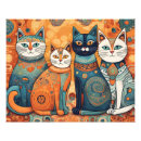 Recherche de chat psychédélique posters Chats