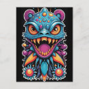 Recherche de bêtes cartes postales Dessin animé