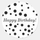 Recherche de pois noir autocollants Anniversaire