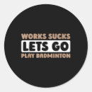 Recherche de raquette de badminton autocollants Joueur