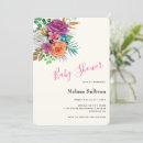 Recherche de bouquet baby shower invitations Botanique