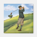 Recherche de joueur de golf magnets Vintage