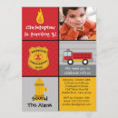 Recherche de fireman invitations Garçon