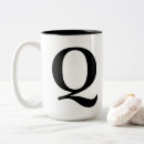 Recherche de q monogramme tasses Alphabet
