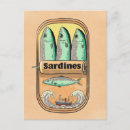 Recherche de sardine cartes postales Boîte de sardines