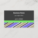 Recherche de rayures diagonales cartes visite Coloré