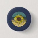 Zoek naar zonnebloemen buttons Retro