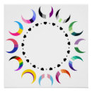 Recherche de lune posters Arc en ciel