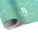 Recherche de quatrefoil turquoise papier cadeau Élégant