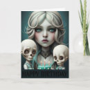 Recherche de crâne anniversaire cartes Goth