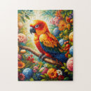 Recherche de parrot puzzles Coloré
