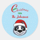 Recherche de panda noël autocollants Mignon