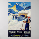 Recherche de vintage train posters Ski