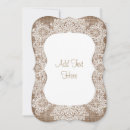 Recherche de burlap baby shower invitations Dentelle