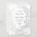 Recherche de noir argenté invitations Bride