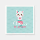 Zoek naar katten servetten Meisje