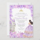 Recherche de purple gold quinceanera invitations Aquarelle florale