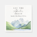 Recherche de montagne serviettes Aquarelle