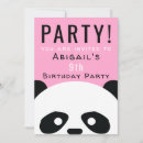 Recherche de panda anniversaire invitations Ours de panda