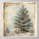Recherche de arbre noël vintage posters Aquarelle