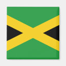 Recherche de drapeau de la jamaïque magnets Vert