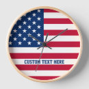 Recherche de jour du souvenir horloges Drapeau américain