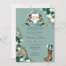 Recherche de green quinceanera invitations Élégant