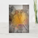 Recherche de feuille ginkgo vœux cartes Automne