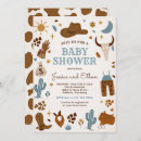 Zoek naar cowboy baby shower invitations Kleine cowboy onderweg