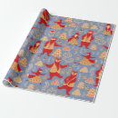 Recherche de renard papier cadeau Coloré