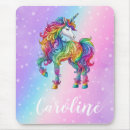 Recherche de licorne magique tapis souris Coloré