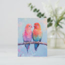 Recherche de amour animal cartes postales Aquarelle