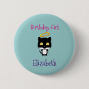 Recherche de kitty badges Chat noir et blanc