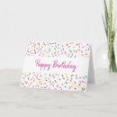 Recherche de confetti anniversaire cartes Heureux