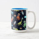 Recherche de motif enfants tasses Dinosaure
