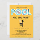 Recherche de bbq pool party invitations Été