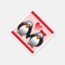 Recherche de amour pingouin serviettes Valentine
