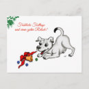 Recherche de chiot de noël cartes postales Chien