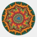 Recherche de mandelbrot autocollants Vert