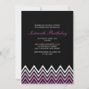 Recherche de chevron 16ans anniversaire invitations Moderne