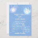 Recherche de colombes blanches invitations Bleu