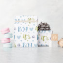Recherche de nouveau né papier cadeau Bleu