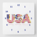 Recherche de drapeau des états unis horloges Patriotique