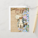 Recherche de lapin blanc vintage cartes postales Fleurs
