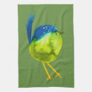 Zoek naar groene vogel keuken handdoeken Waterverf